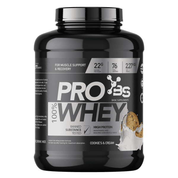PRO WHEY 2.27KG BASIC SUPPLEMENTS cookies & cream