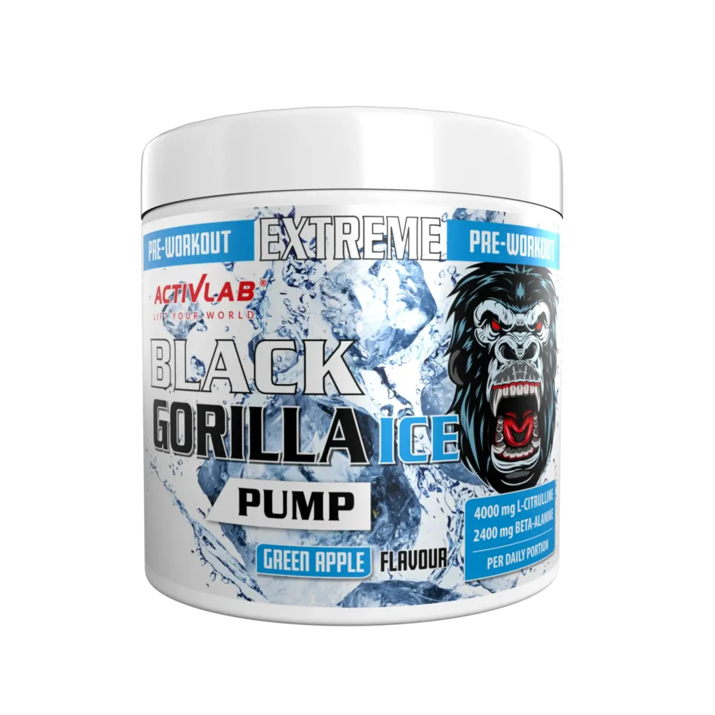 pre workout black gorilla green apple 300g