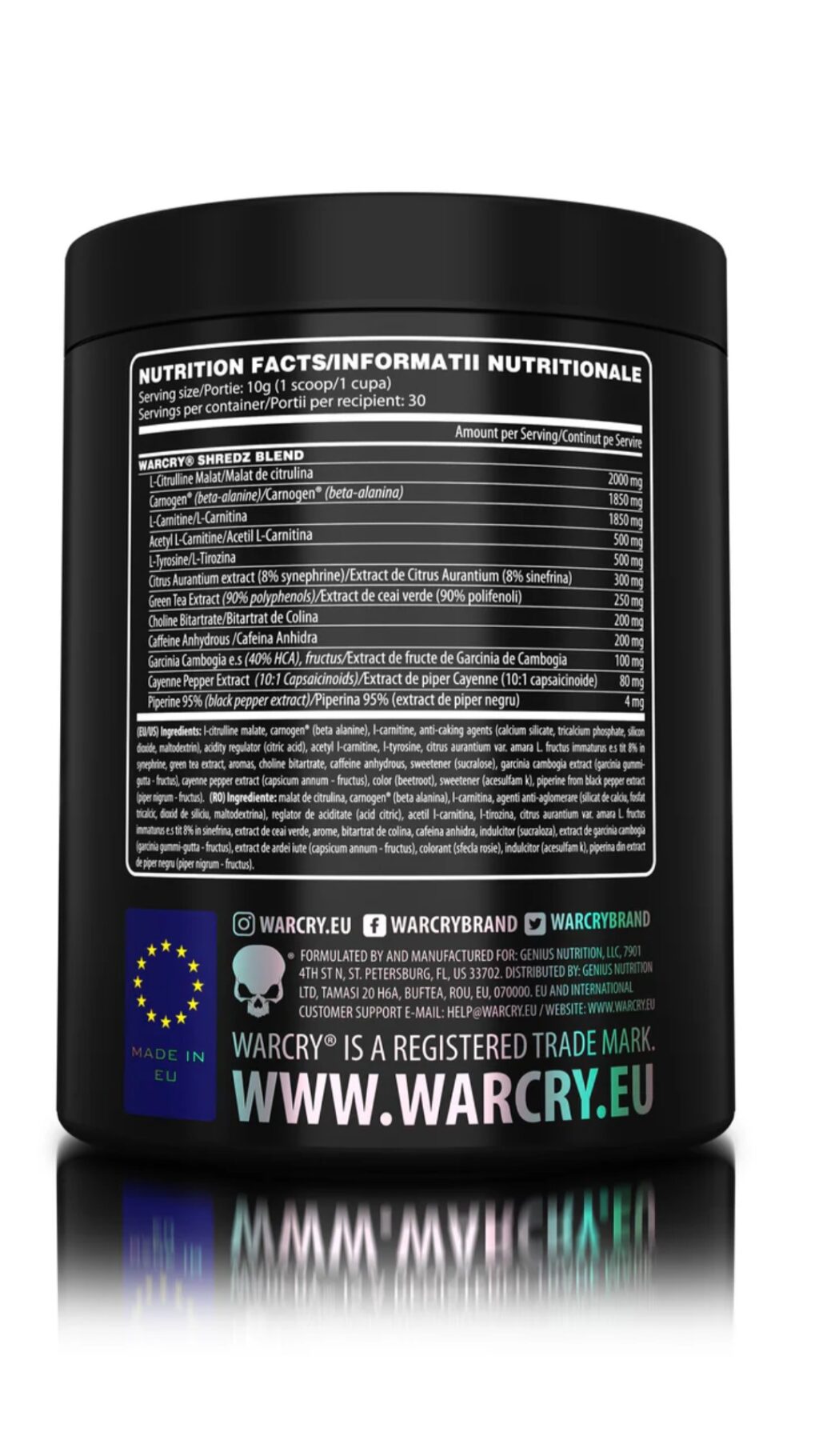 WARCRY SHREDZ 300g/30 DOZA MANGO-BRESKVA