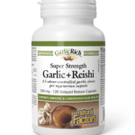 GarlicRich Garlic+Reishi Super Strength 300 mg, Natural Factors, 120 kapsula